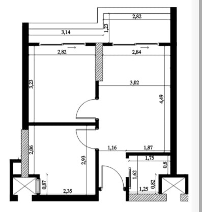 Floor plan for chalet at Golf Porto Marina