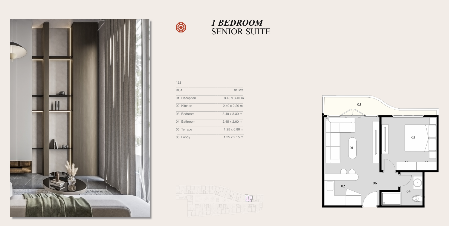 Floor plan for apartment at Eastville