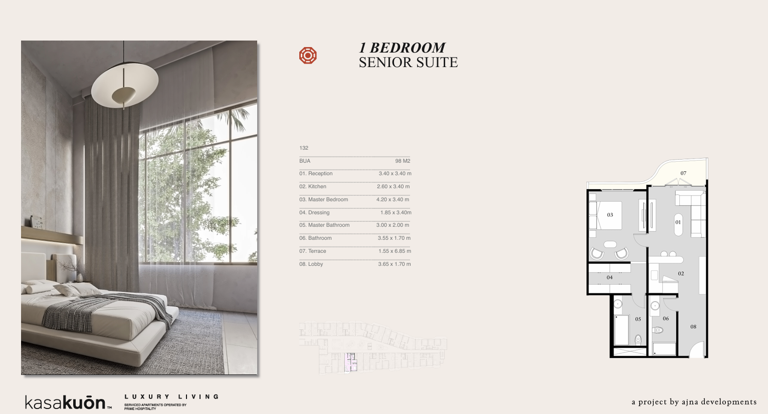 Floor plan for apartment at Eastville
