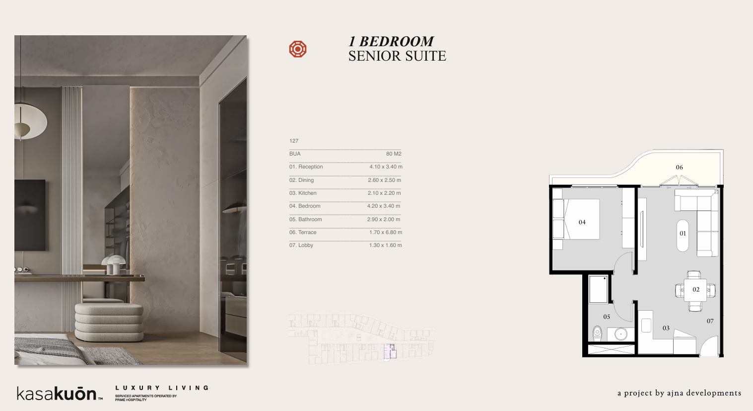 Floor plan for apartment at Eastville