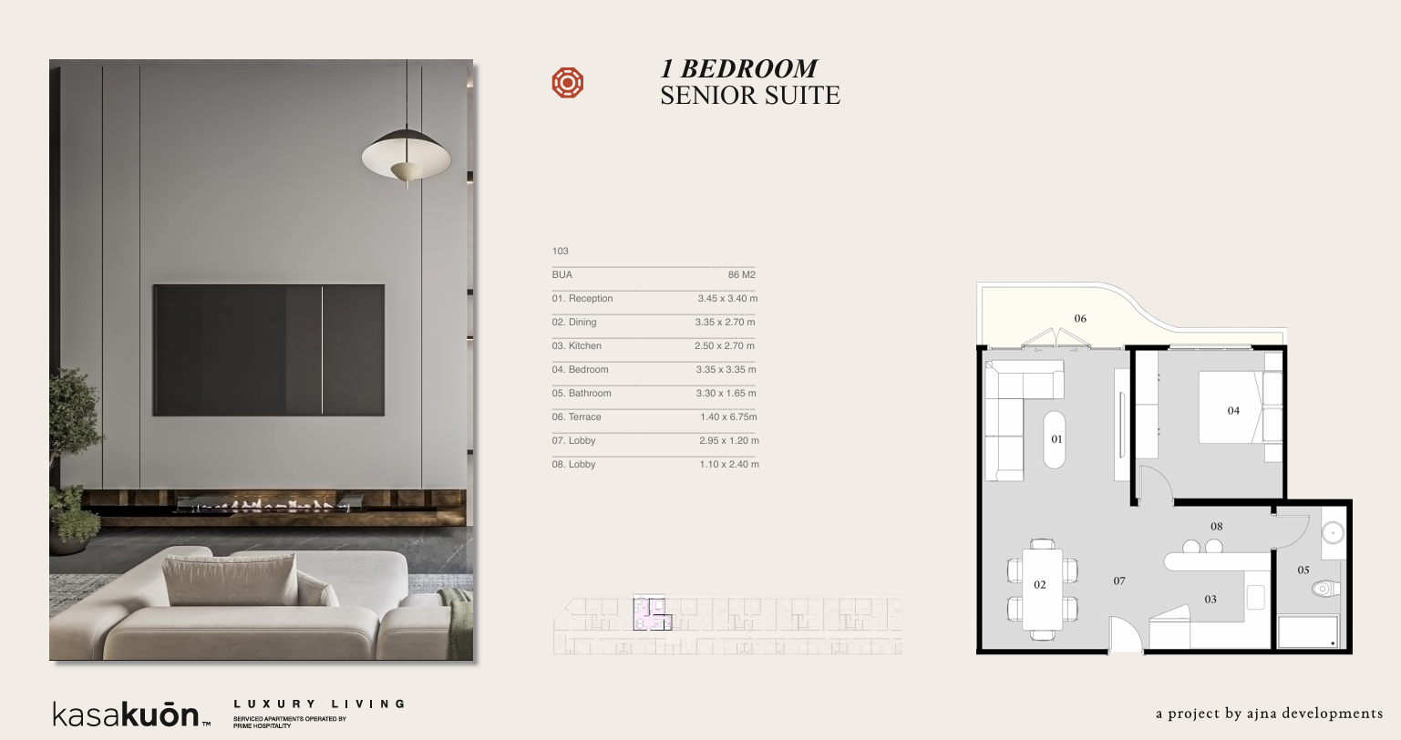 Floor plan for apartment at Eastville