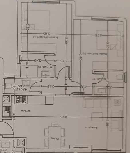 Floor plan for chalet at Hacienda Waters