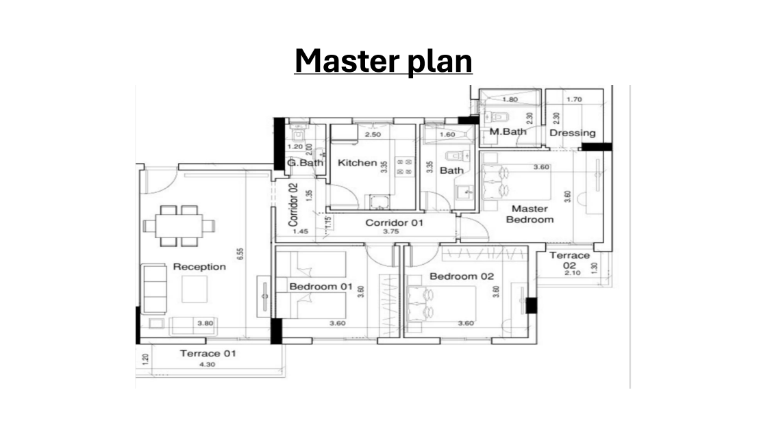 Floor plan for apartment at Venia