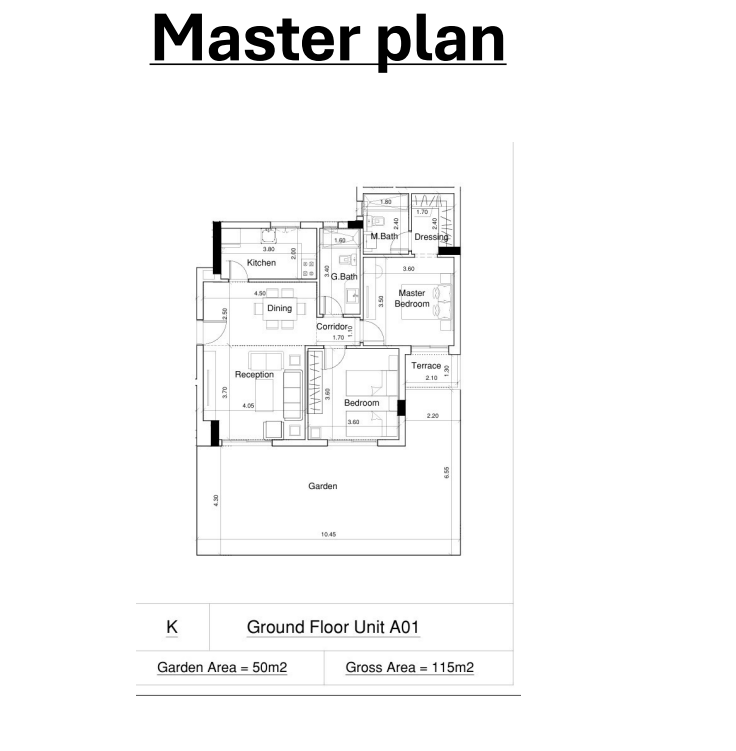 Floor plan for apartment at Venia
