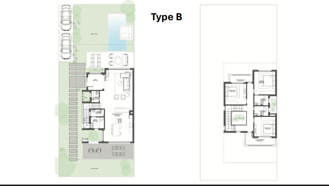 Floor plan for villa at Saada North Coast