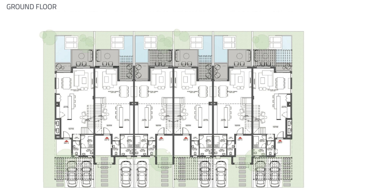 Floor plan for townhouse at Saada North Coast
