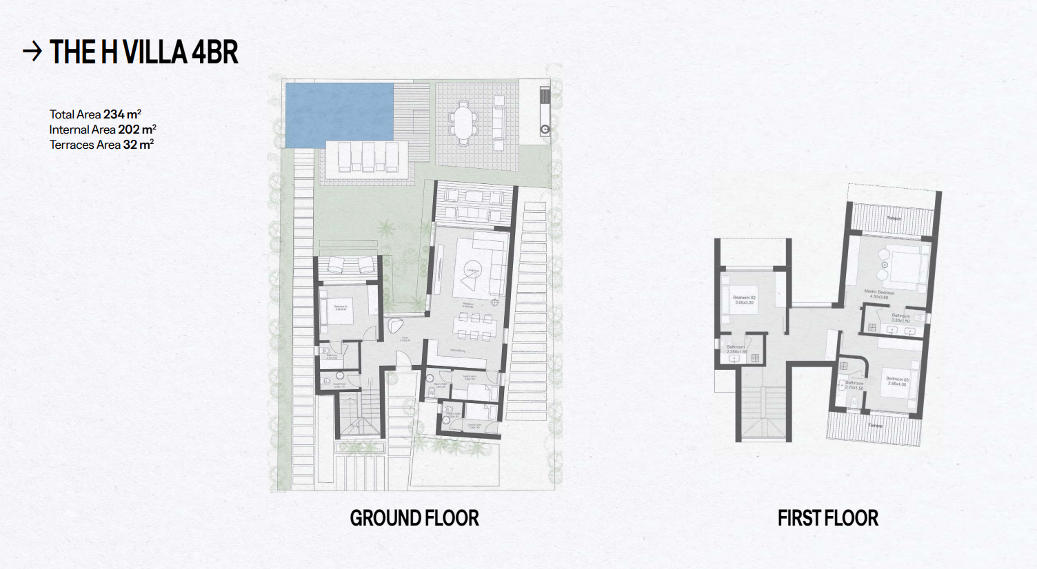 Floor plan for villa at Geo The Med