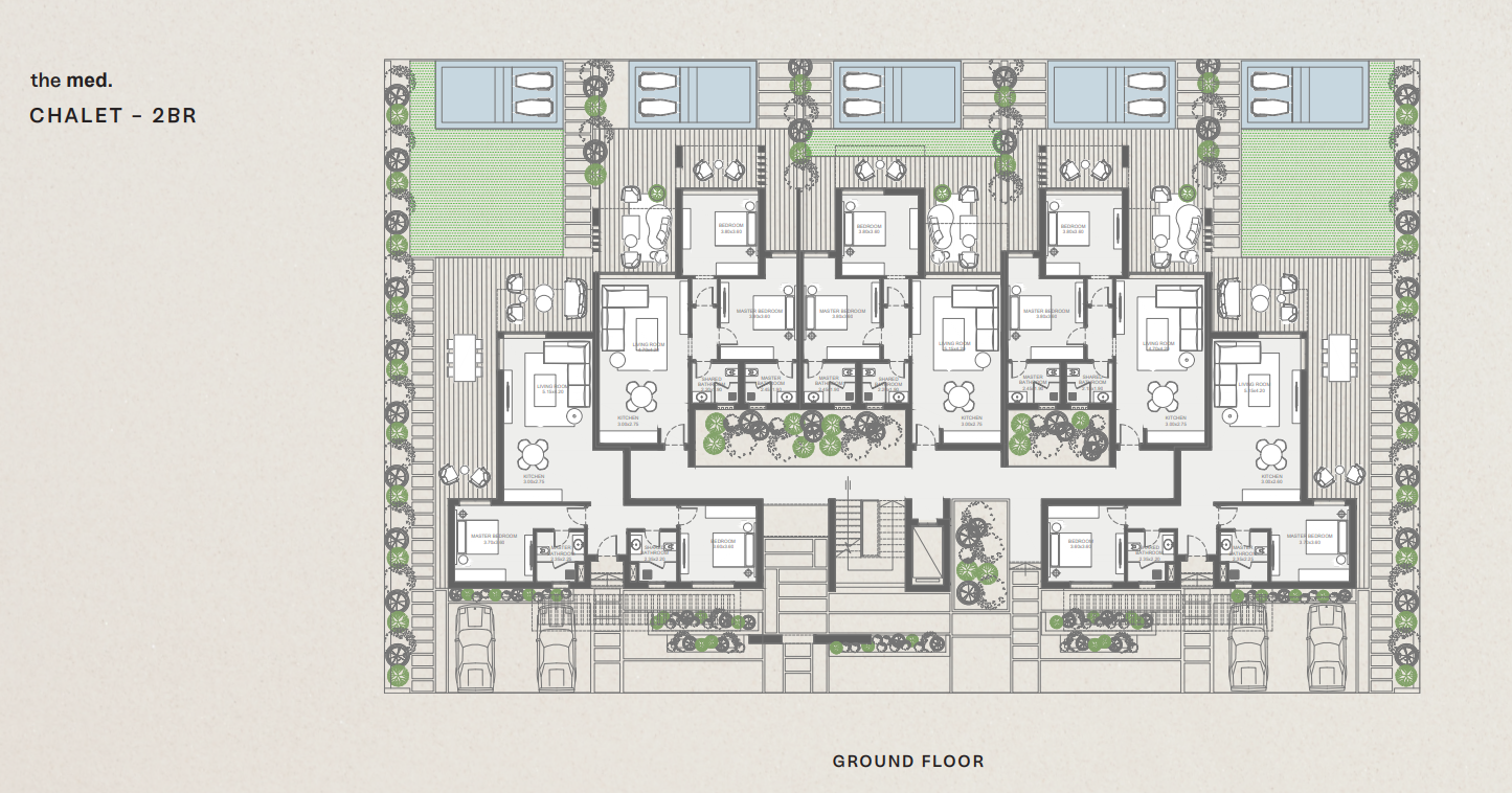 Floor plan for chalet at Geo The Med