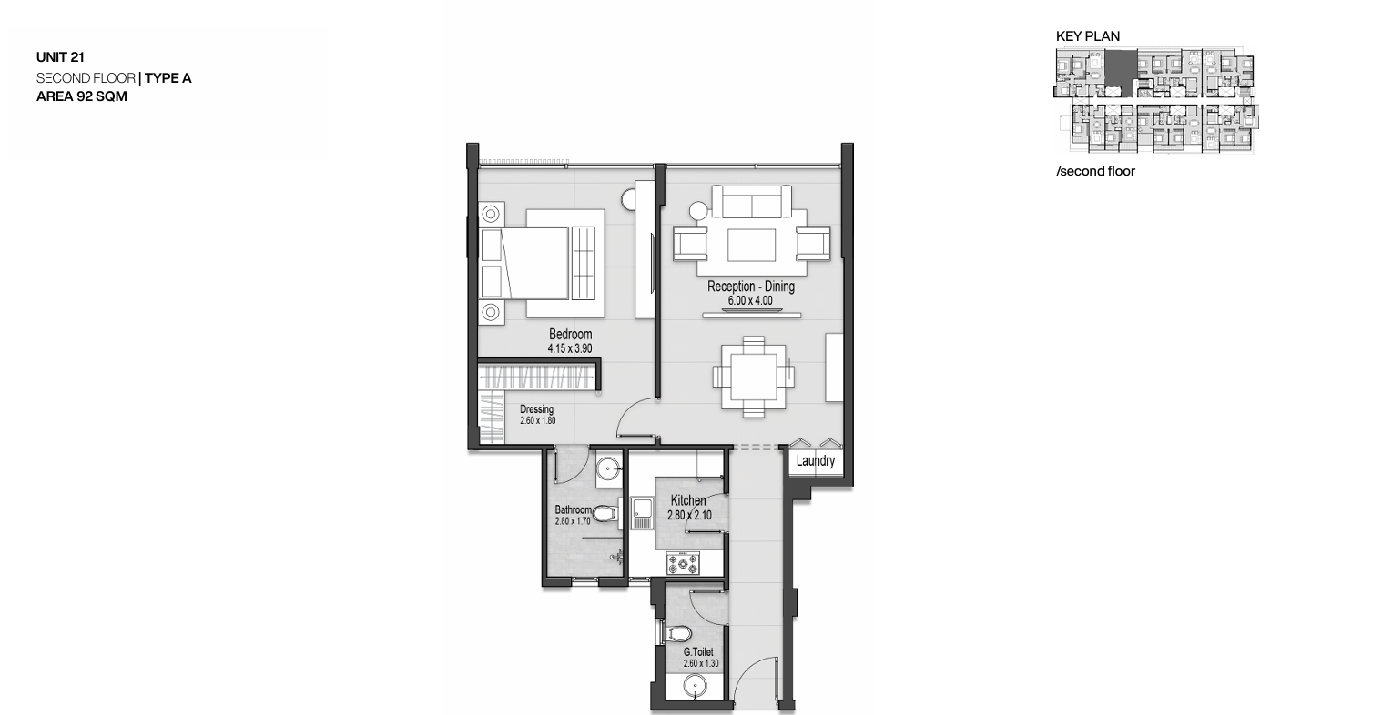 Floor plan for apartment at Nmq