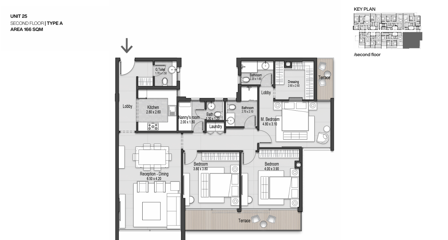 Floor plan for apartment at Nmq