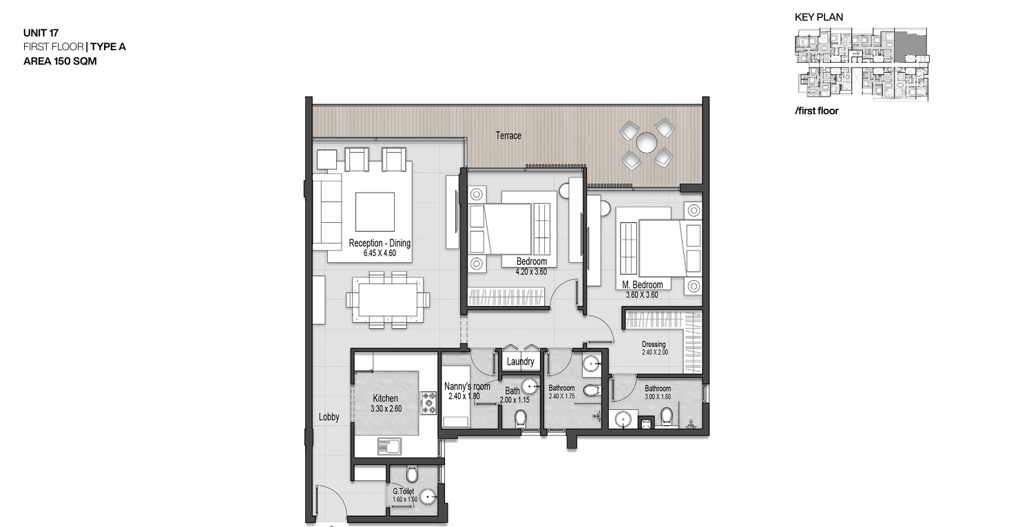 Floor plan for apartment at Nmq