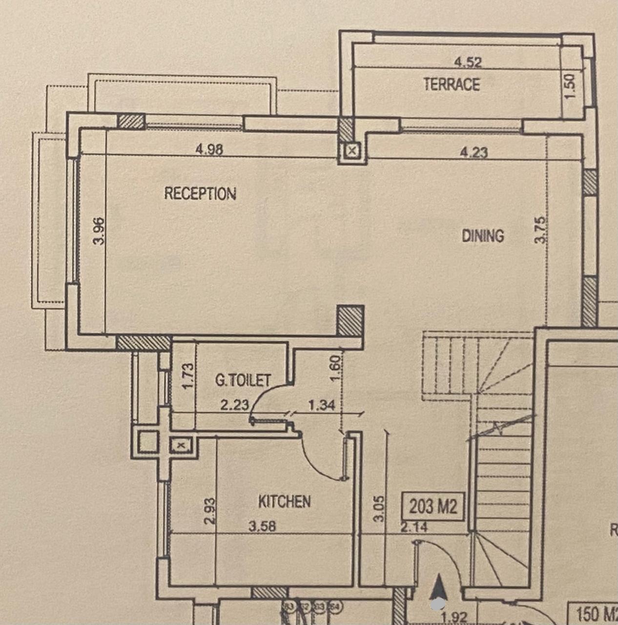 Floor plan for duplex at The Village Gate