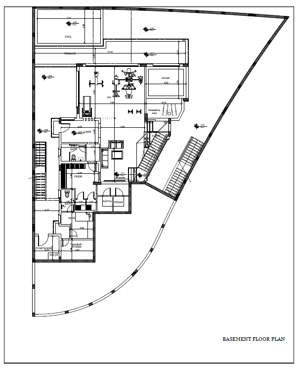Floor plan for villa at The Hills