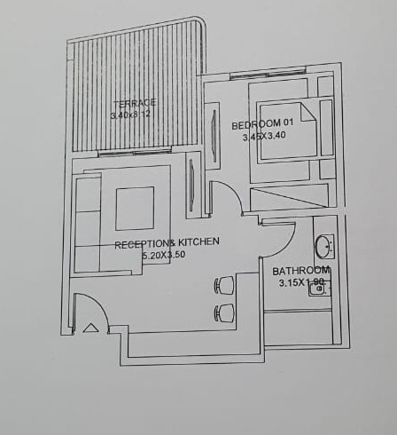 Floor plan for chalet at Safia - Ras El Hekma