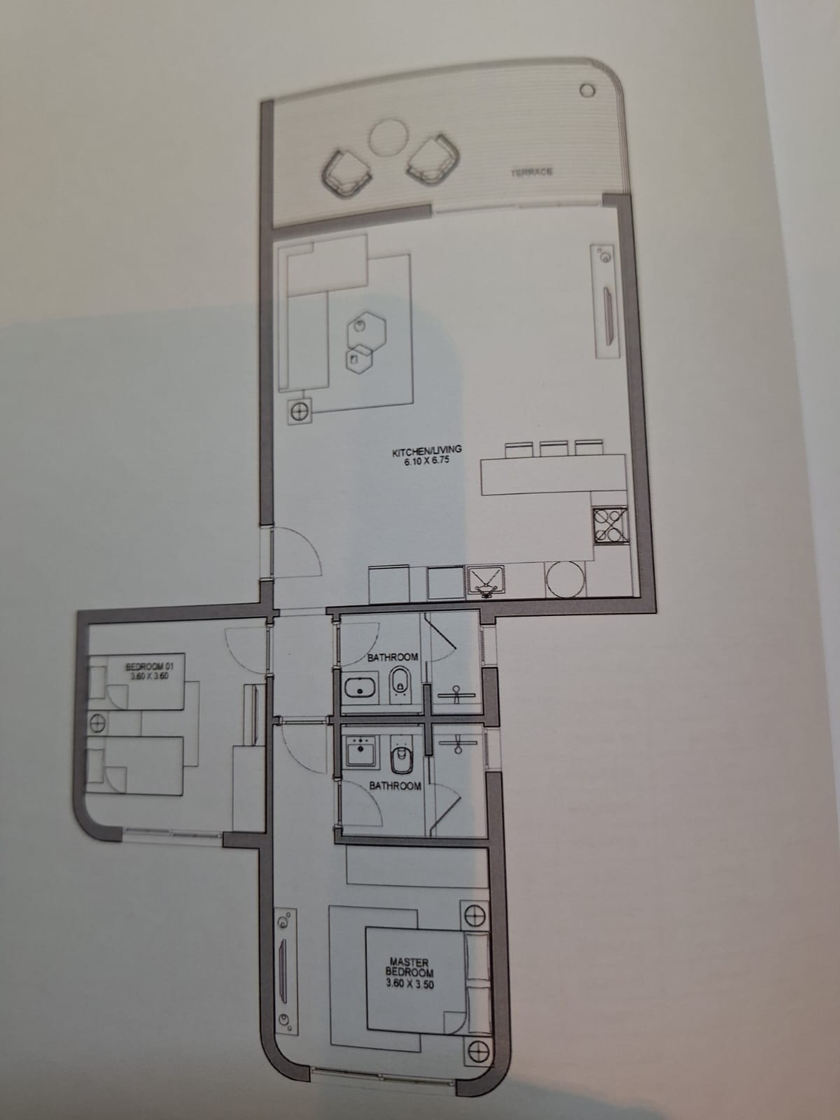 Floor plan for chalet at June