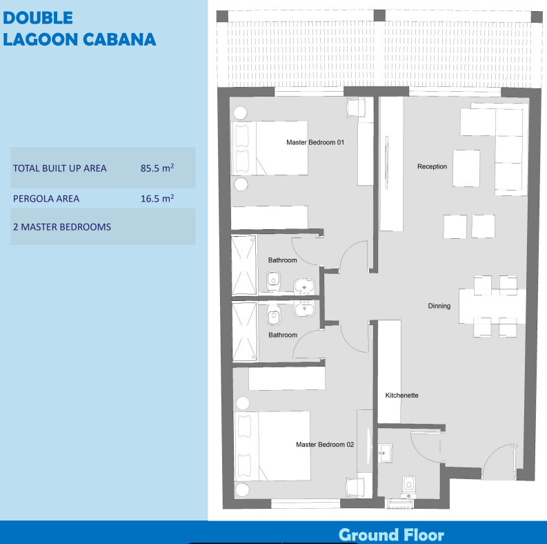 Floor plan for  at Hacienda Blue