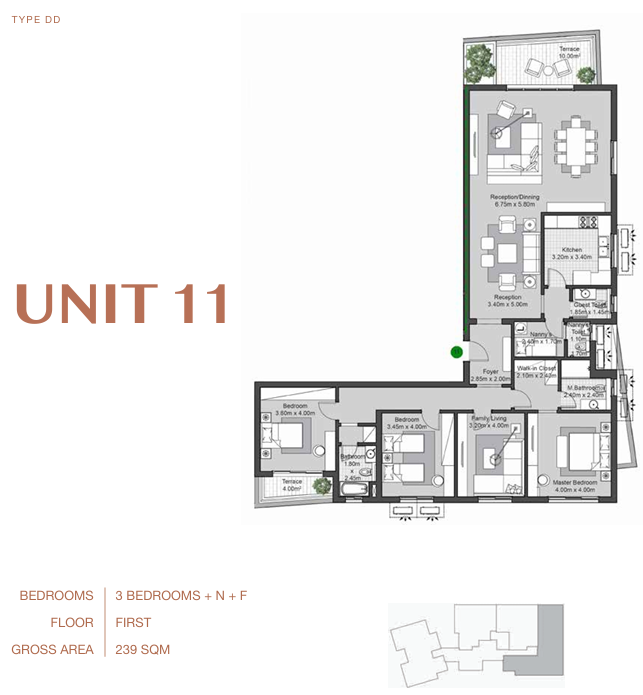Floor plan for apartment at V Residences By Villette