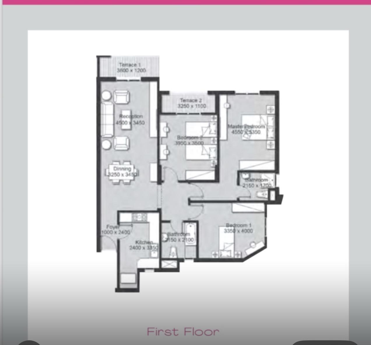 Floor plan for apartment at Ashgar City
