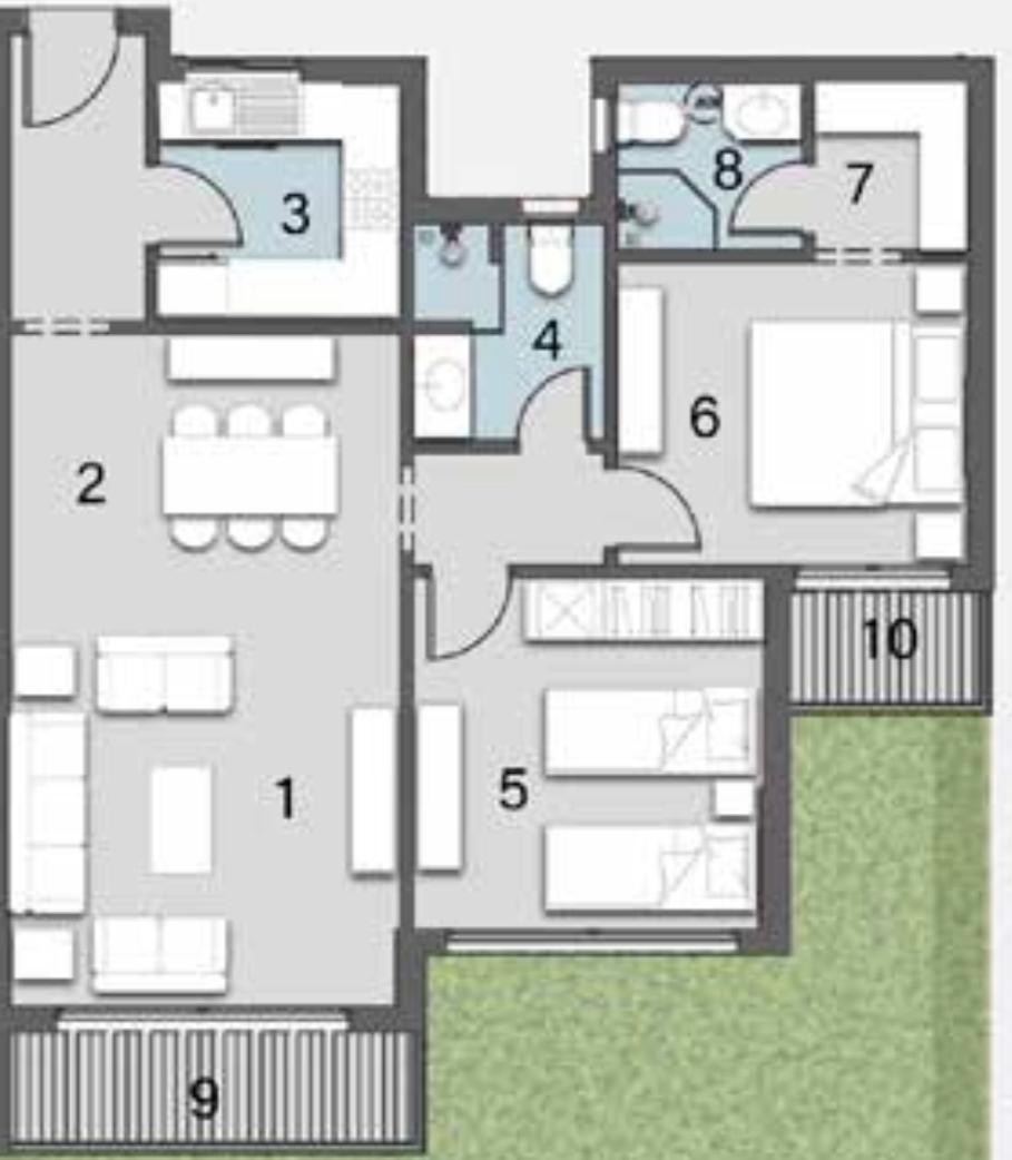 Floor plan for apartment at Avelin