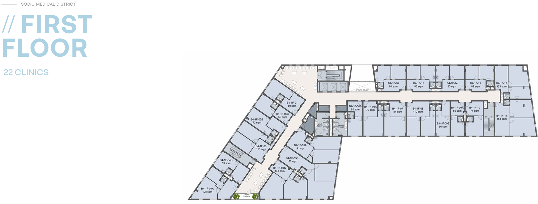 Floor plan for  at Westown Medical Center