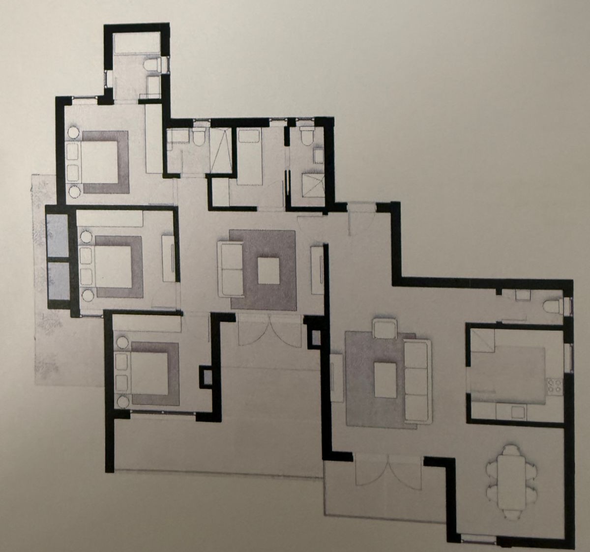 Floor plan for apartment at ZED