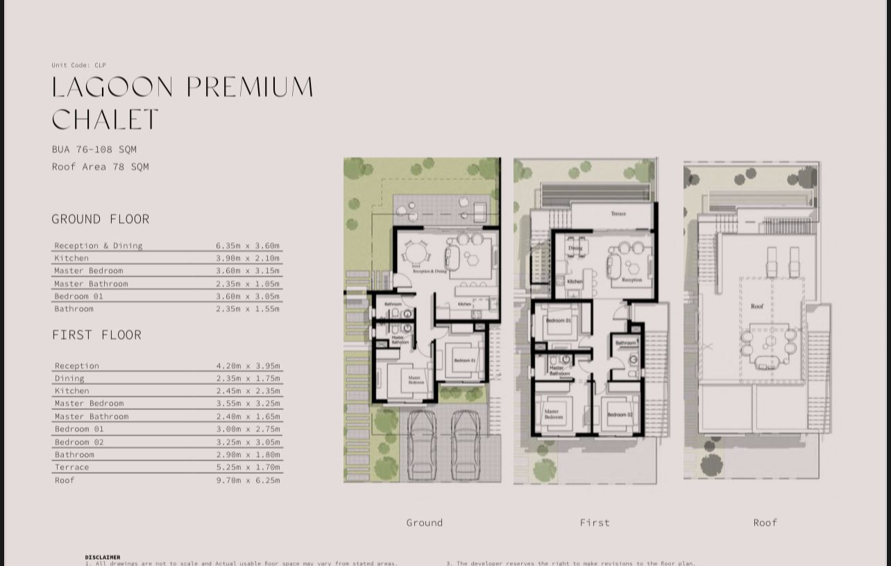 Floor plan for apartment at Ayla Jefaira