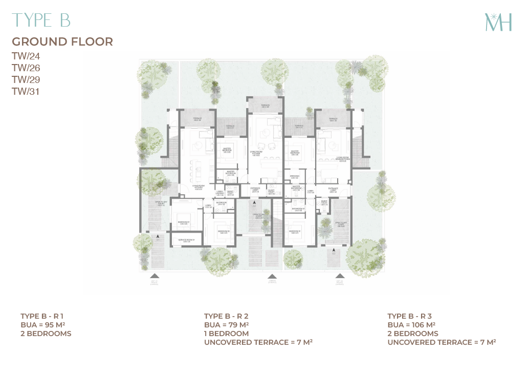 Floor plan for apartment at Town Walk