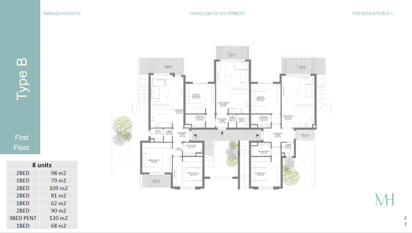Floor plan for apartment at Town Walk
