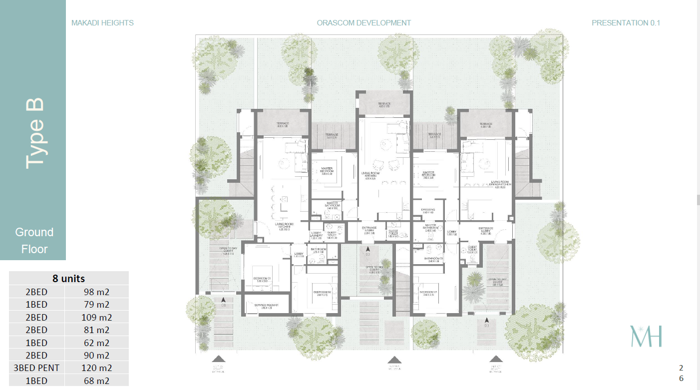 Floor plan for apartment at Town Walk