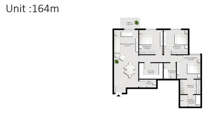 Floor plan for apartment at Tonino Lamborghini Residences