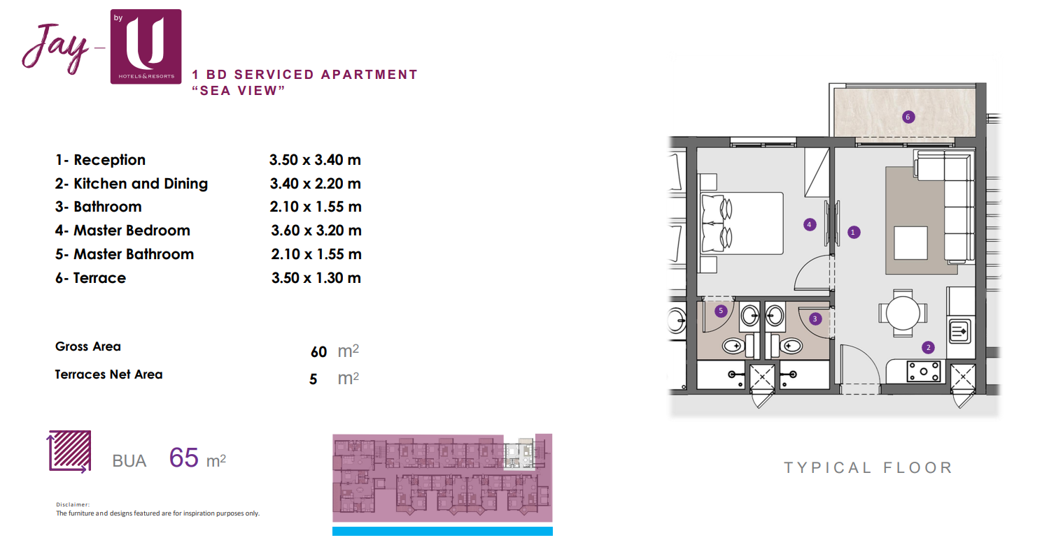 Floor plan for apartment at Jay - DOSE
