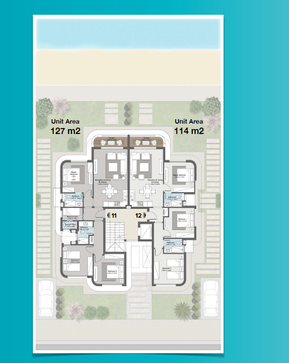 Floor plan for chalet at Koun