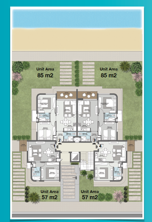 Floor plan for chalet at Koun