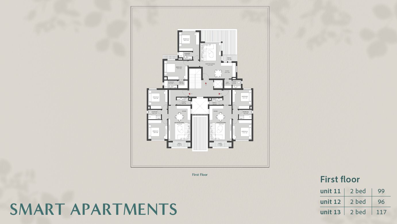 Floor plan for apartment at O West Orascom