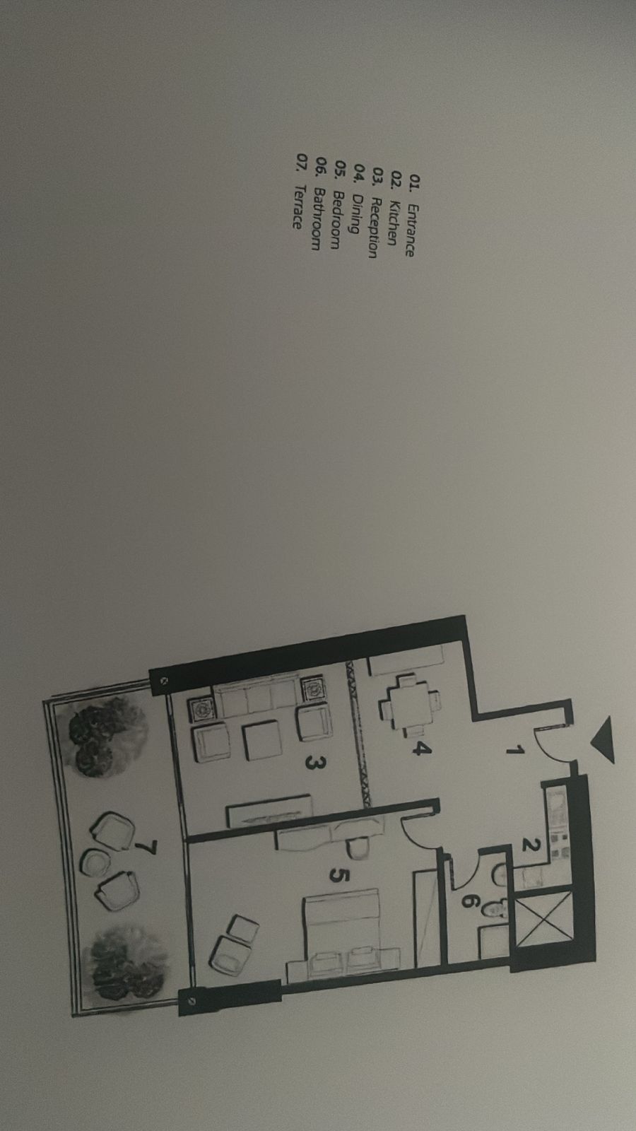 Floor plan for apartment at The Gate - New Alamein