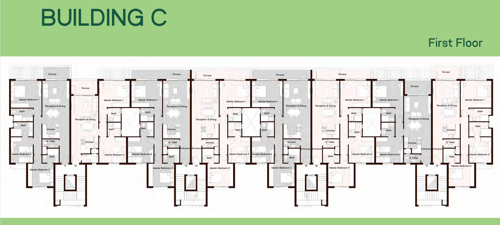 Floor plan for chalet at Golf Views