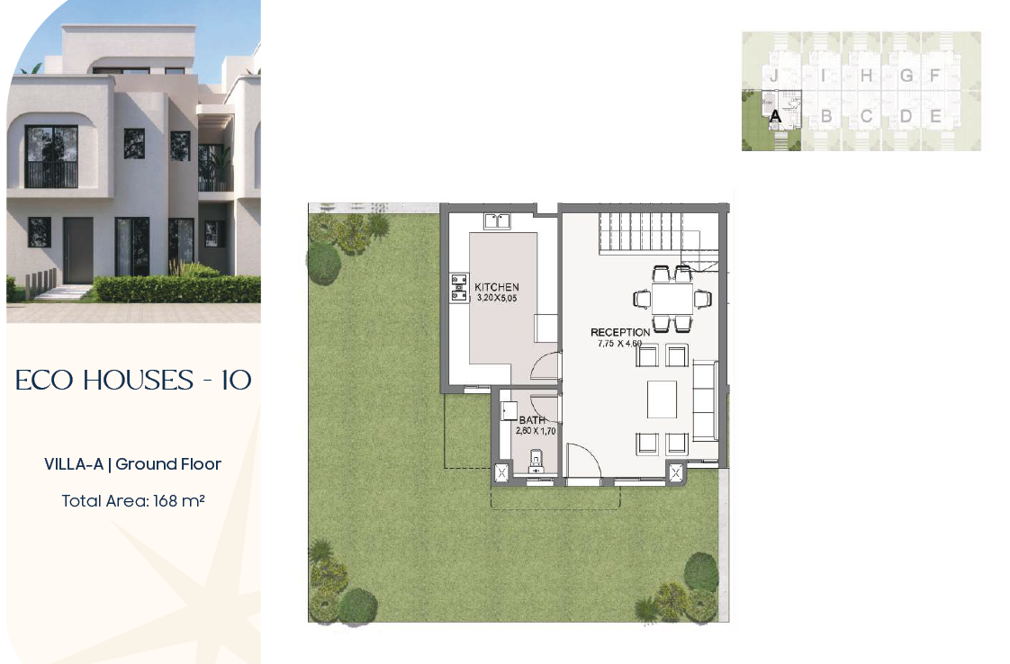 Floor plan for villa at Talala