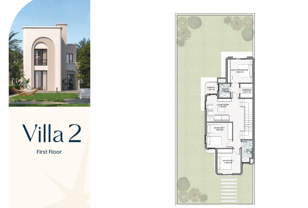 Floor plan for villa at Talala