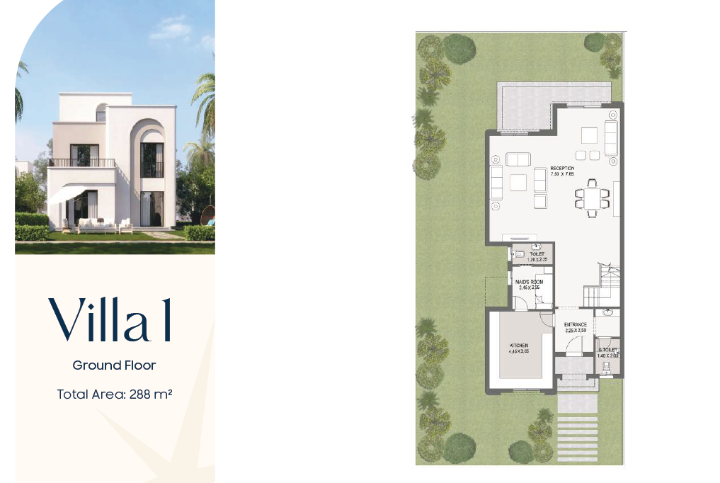 Floor plan for villa at Talala