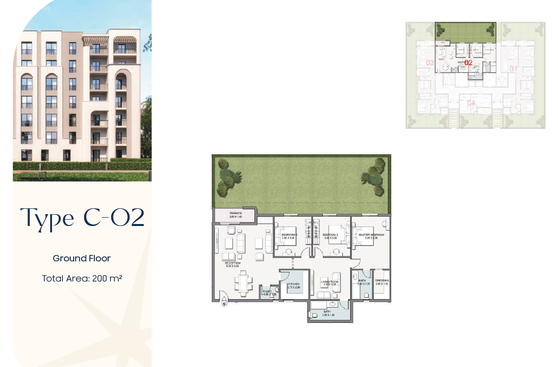 Floor plan for apartment at Talala