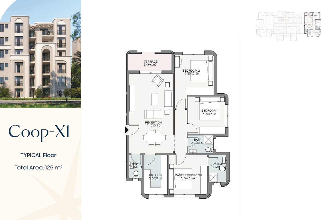 Floor plan for apartment at Talala