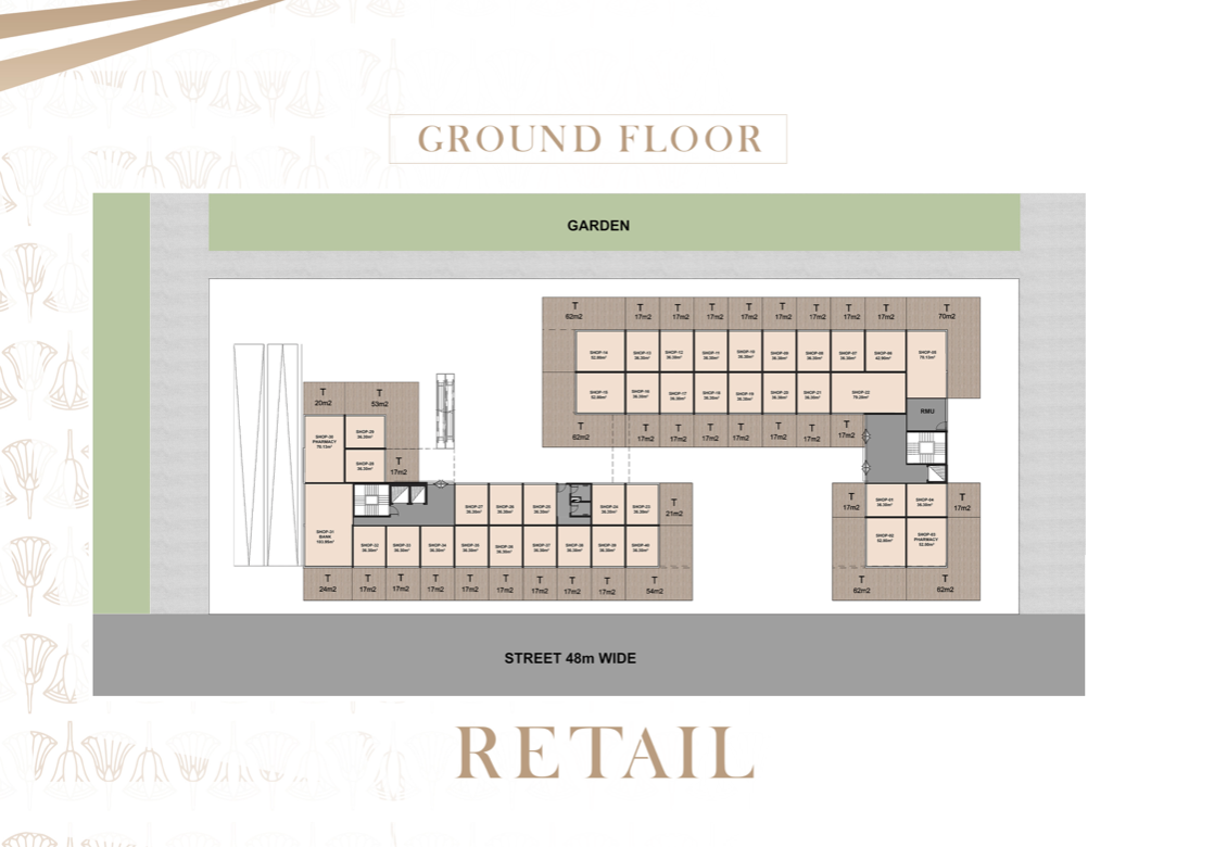 Floor plan for  at Central Iconic Tower Hotel and Residence