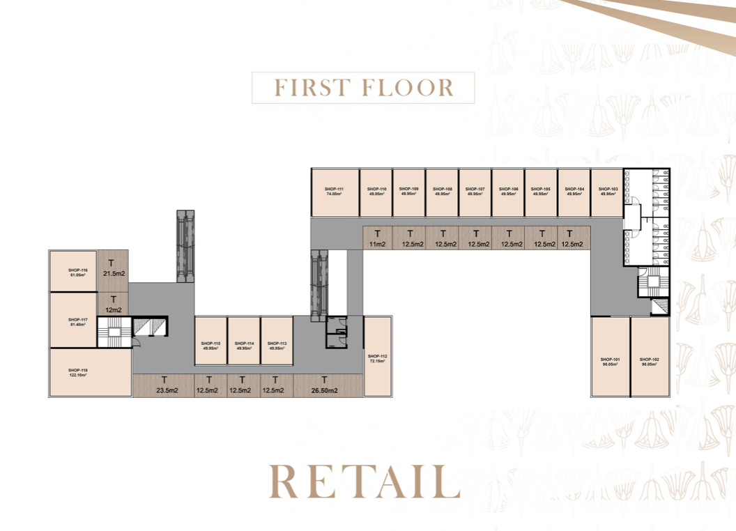 Floor plan for  at Central Iconic Tower Hotel and Residence