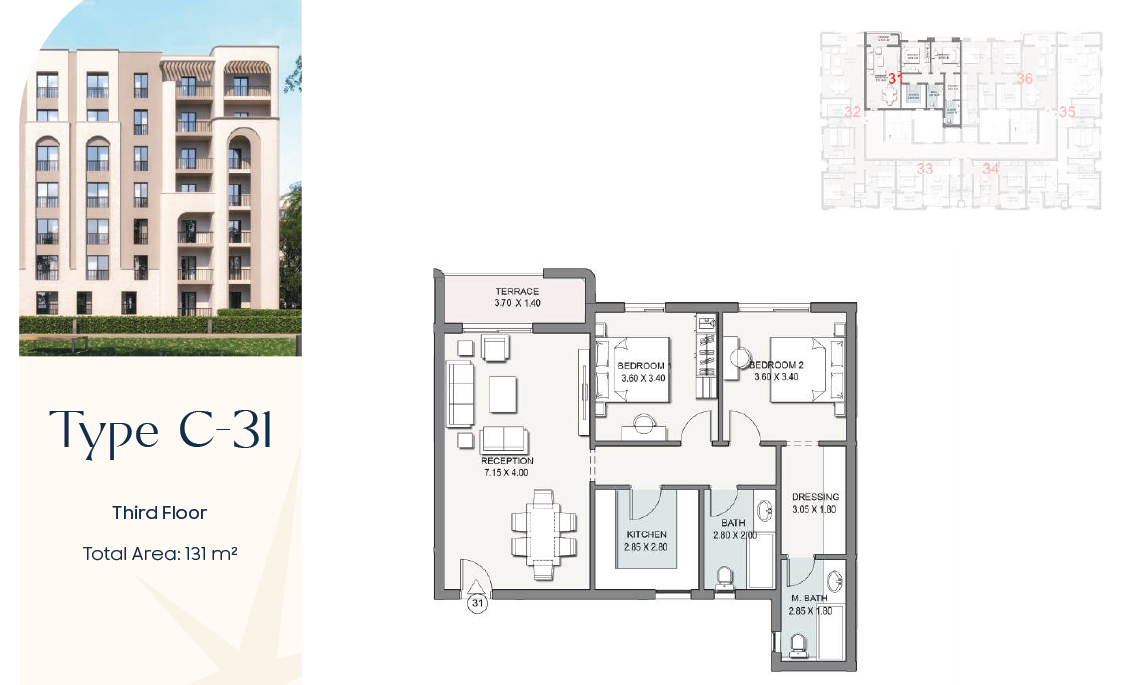 Floor plan for apartment at Talala