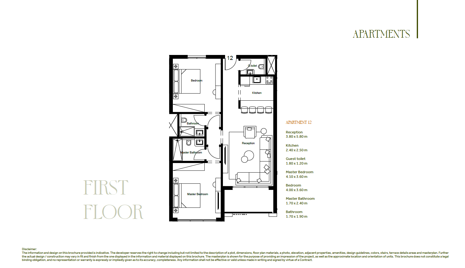 Floor plan for apartment at Soma Coves