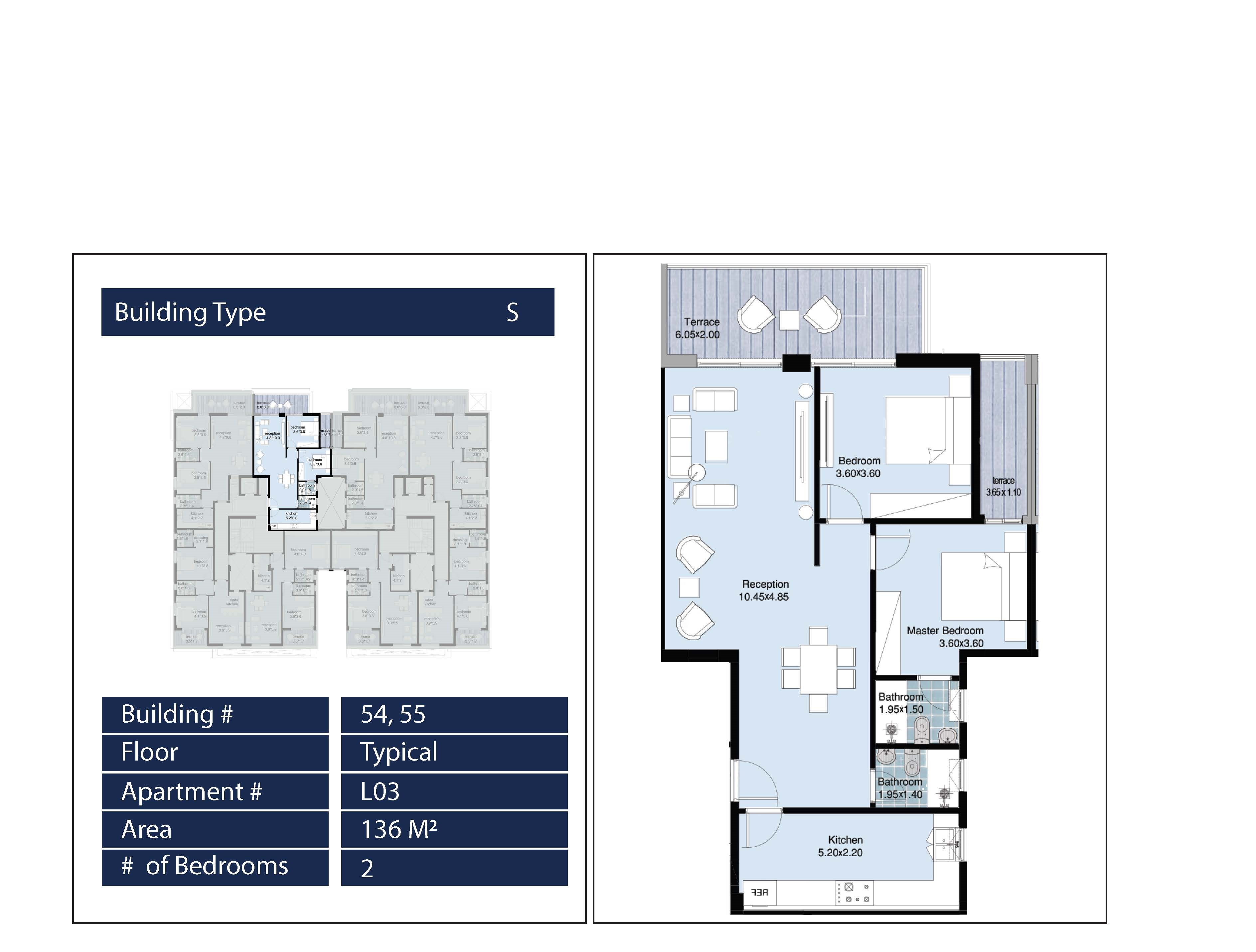 Floor plan for apartment at Fifth Square Al Marasem