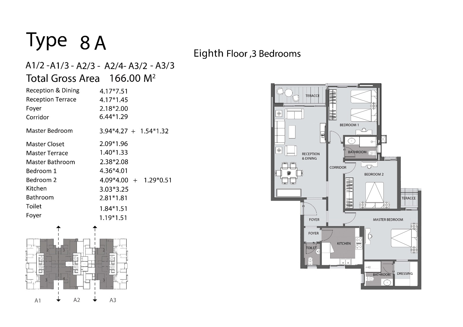 Floor plan for apartment at De Joya 3