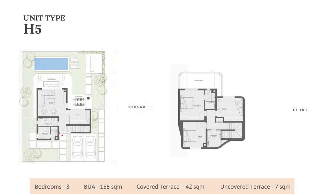 Floor plan for villa at R8-Breeze