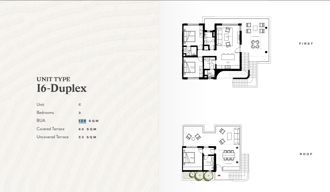 Floor plan for chalet at R6-Bougainvillea