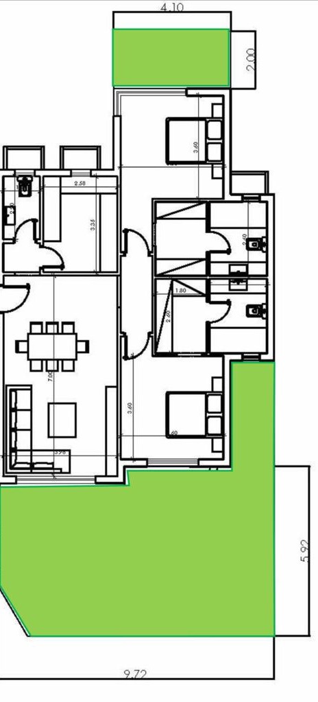 Floor plan for apartment at Badya
